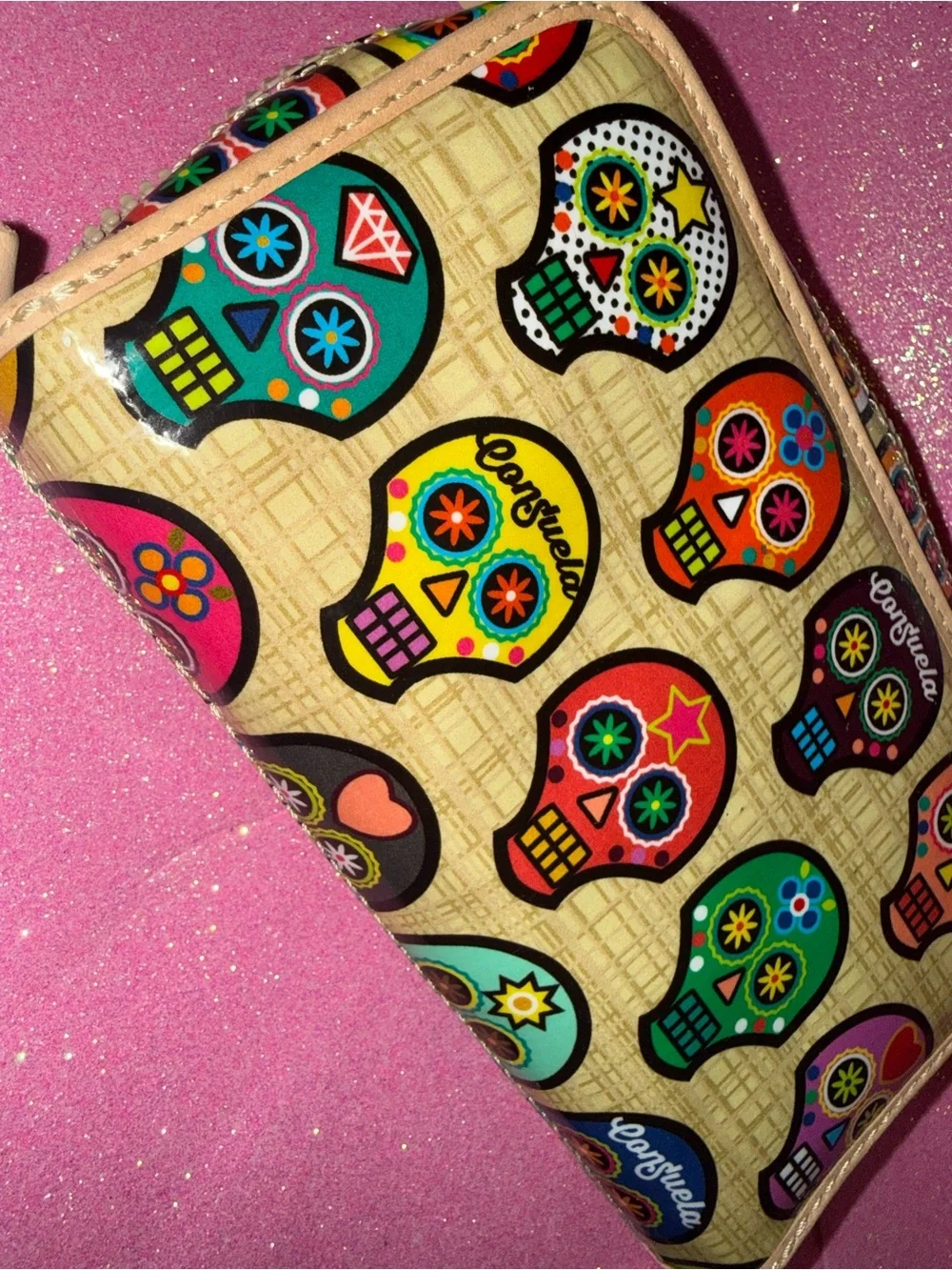 Consuela Wristlet Wallet Sug Sugar Skull